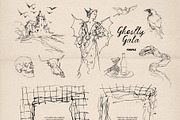 Ghostly Gala: Halloween Clipart, a Decorative Illustration by Purple (Thumbnail 11 of 11)