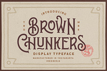 Brown Chunkers - Display Typeface