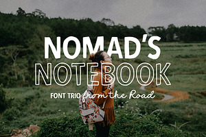 Nomads Notebook Fun Font Trio