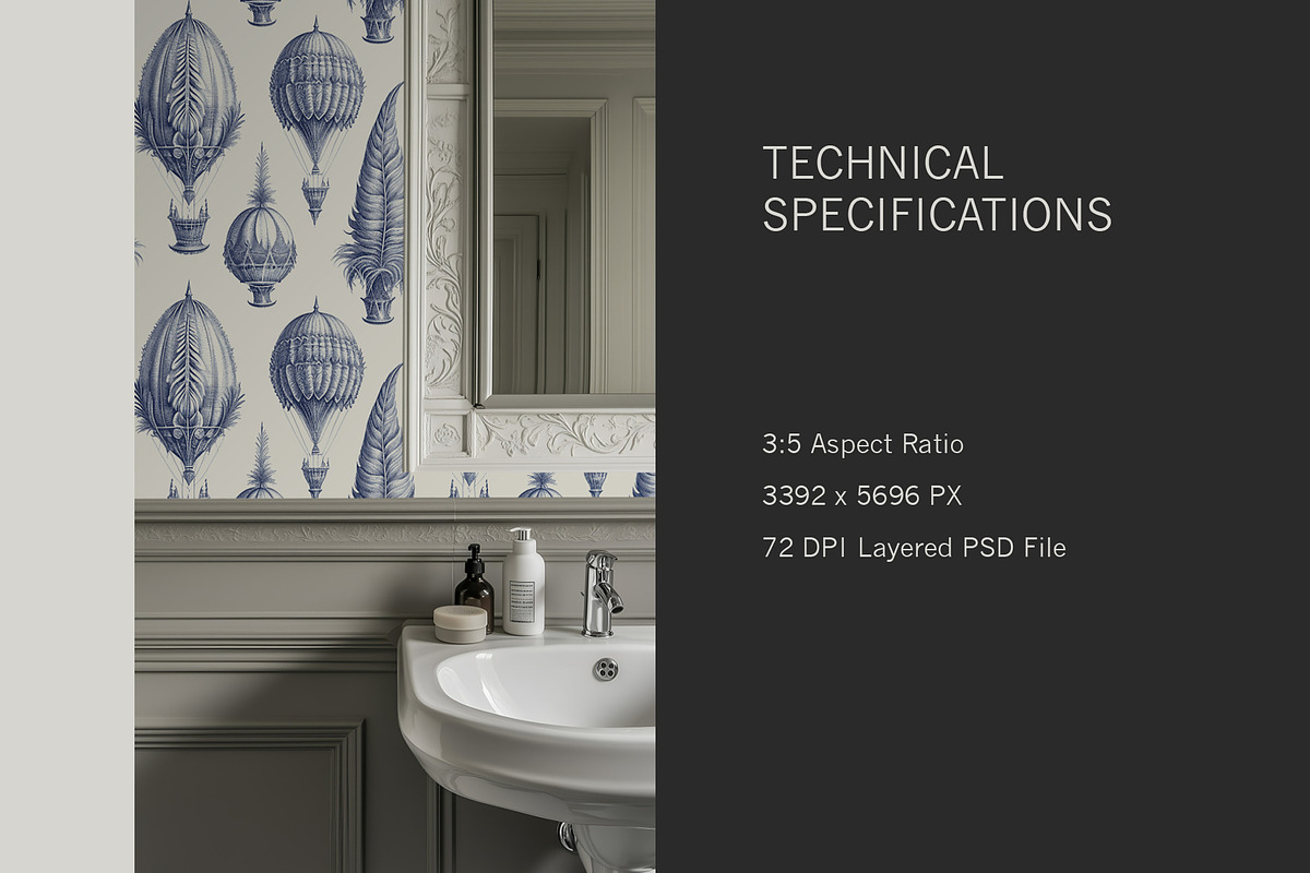 Paris Home | Bath No. 3 Mockup, a Household Mockup by Blixa 6 Studios (Photo 6 of 7)