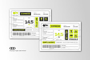 Shipping Fragile Barcode Sticker, a Print Template by Siska Arista (Thumbnail 1 of 3)