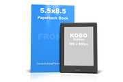 Kobo eReader with Book Mockups, a Print Template by Cover Actions Premium (Thumbnail 4 of 6)