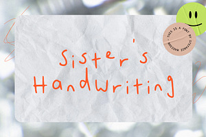 Sister's Handwriting Font