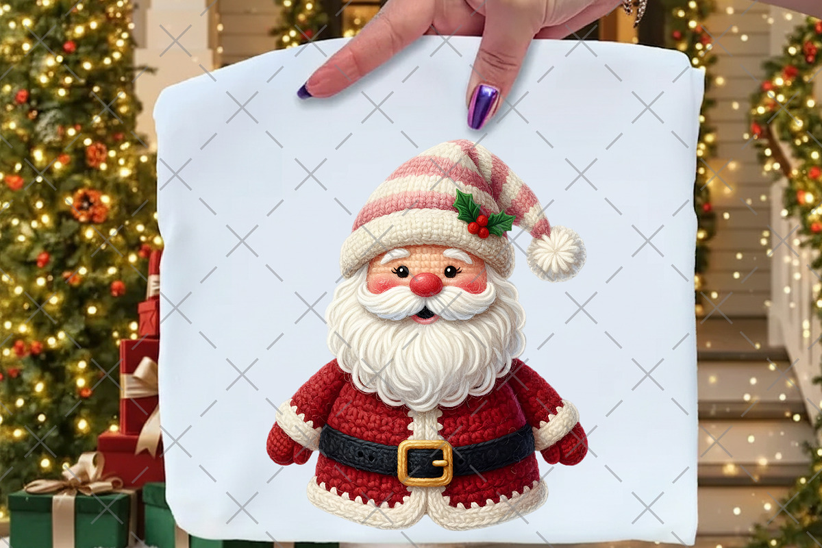 Crochet Christmas Faux Yarn Santa, an Illustration by Craft Nest (Photo 5 of 6)