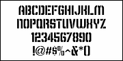 Beverage Stencil JNL, a Font by Jeff Levine Fonts (Thumbnail 3 of 5)