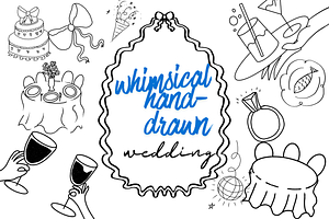 60 Whimsical Hand-Drawn Wedding PNG