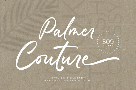 Palmer Couture, a Handwritten Font by Ainun Jinan