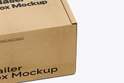 Square Kraft Mailer Box Mockup Set, a Packaging Mockup by pixelmock (Thumbnail 9 of 16)