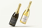 Champagne Bottle Mock-up, a Product Mockup by zippypixelstudio (Thumbnail 4 of 16)