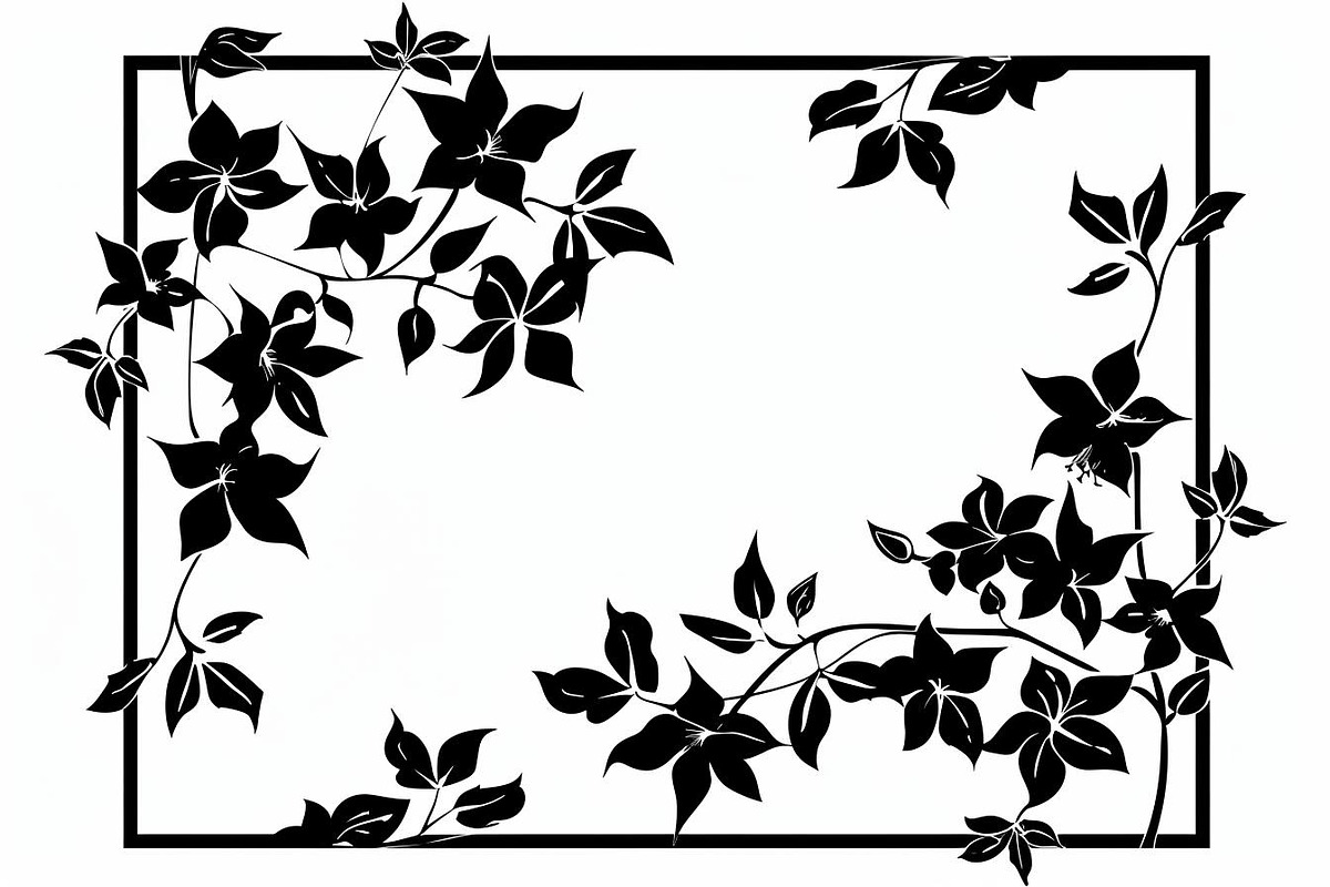 Floral Frame Silhouette Pack, an Illustration by BIPLOB EXPERT (Photo 7 of 9)