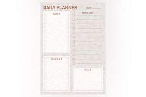 Daily Planner Sheet Design -08