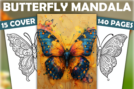 140 Butterfly Mandala Coloring Pages