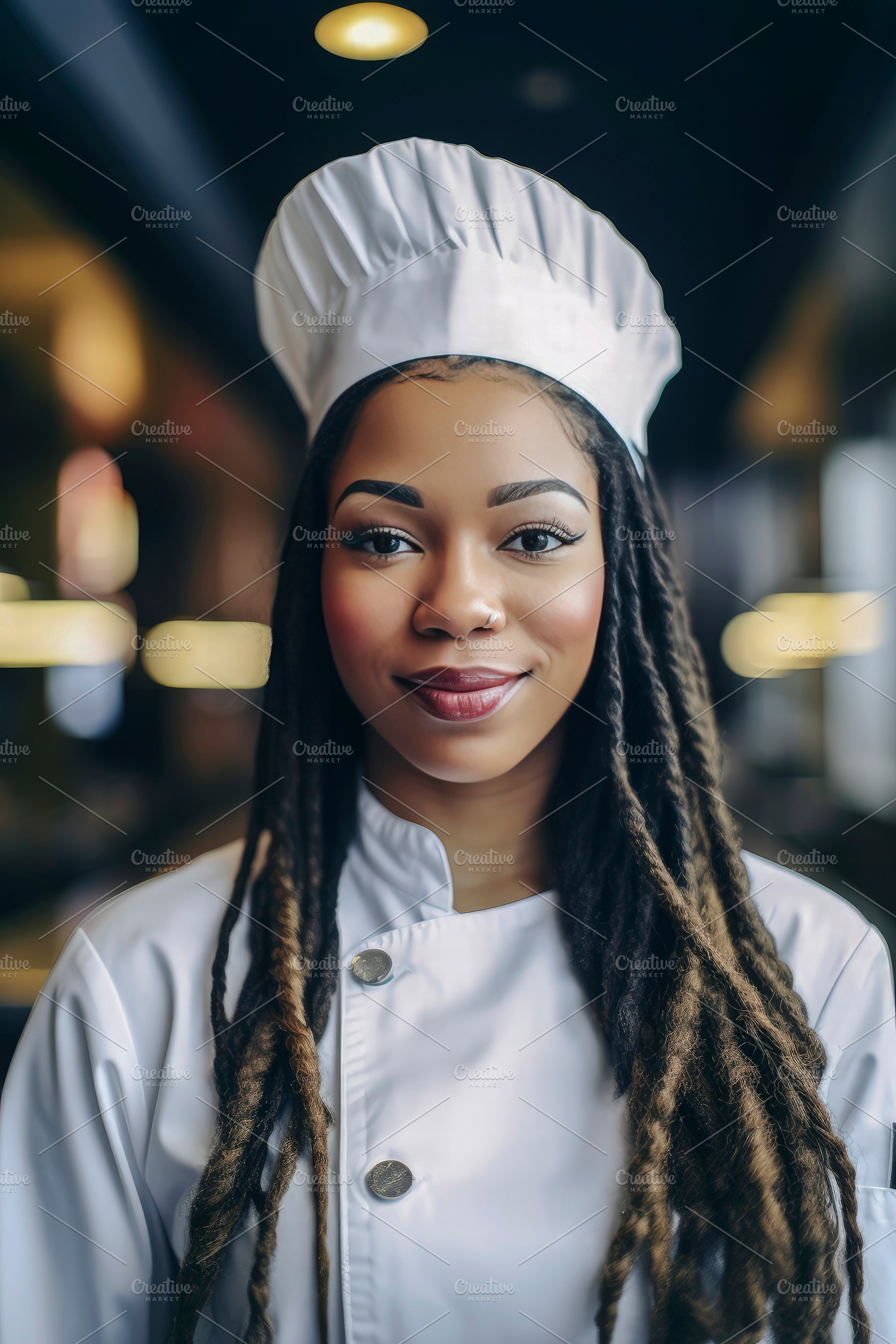Black woman chef, a Person Photo by huertas19