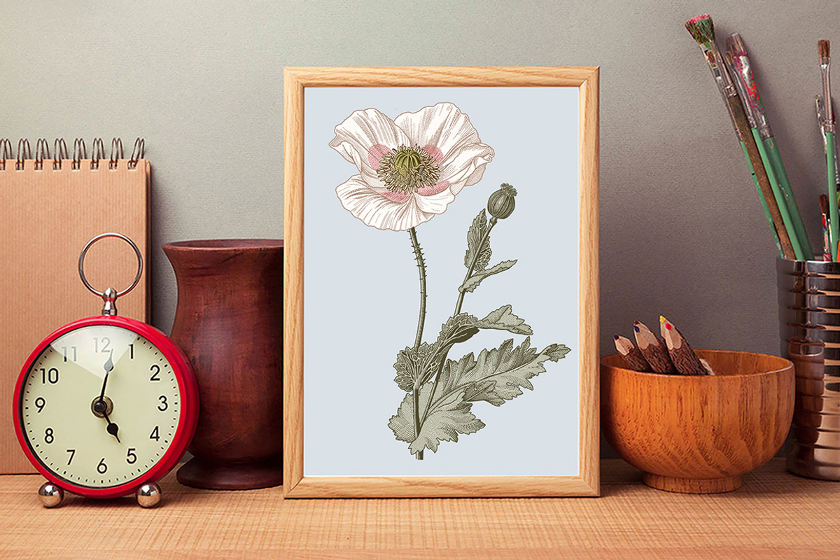 Wedding Card Poppy Poppies Seamless, an Object Graphic by Vintage (Photo 12 of 13)