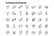 2000+ Isometric Icons Set, an Outline Icon by Brickclay (Thumbnail 15 of 37)
