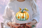 Watercolor Pretty Haunting Clipart, an Illustration by designcity5 (Thumbnail 5 of 5)