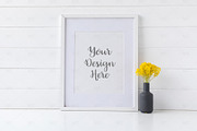White Frame Mockup Bundle Set of 10, a Print Template by Marsala Digital (Thumbnail 6 of 11)
