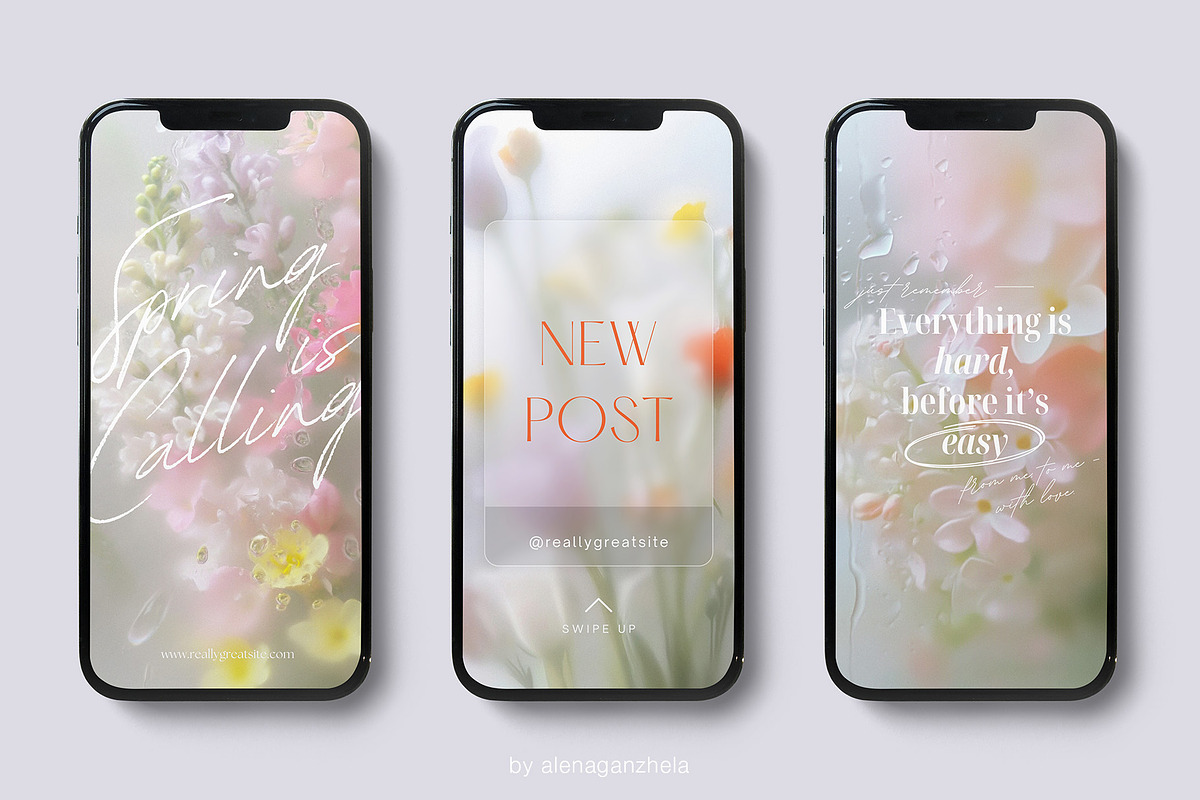 PRIMAVERA - Soft Floral Backgrounds, a Background Graphic by alenaganzhela (Photo 6 of 8)