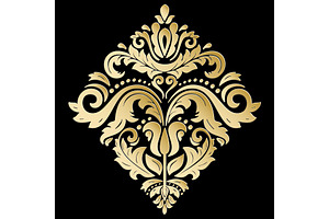 Oriental Vector Pattern With 3D Elements, a Decorative Illustration by FineArtStudio