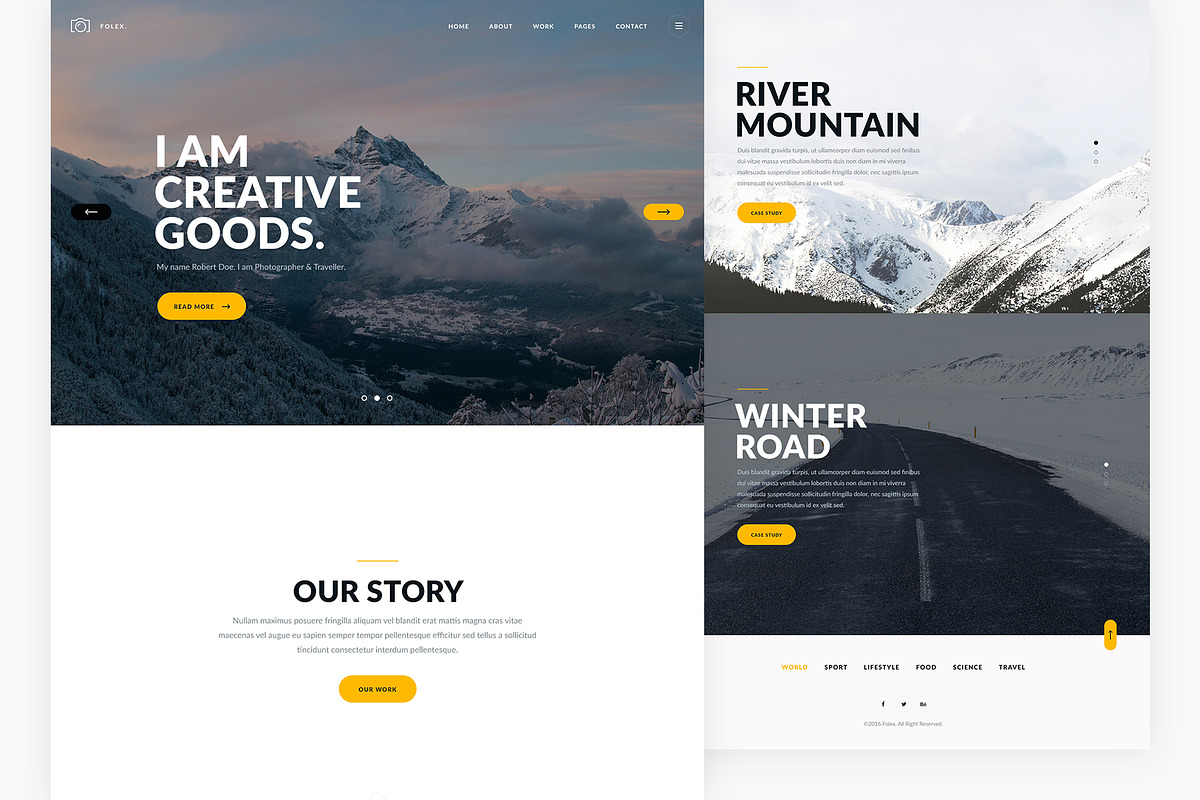 Folex — Photography PSD Template, a Websites & App Template by artemmashirov (Photo 2 of 4)
