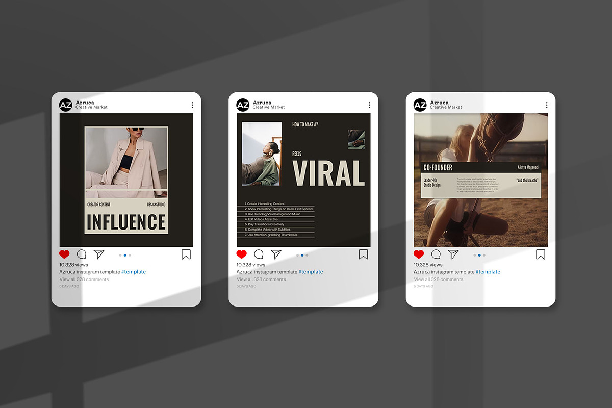 Grefashion Instagram Template | PSD, a Social Media Template by Azruca (Photo 4 of 8)