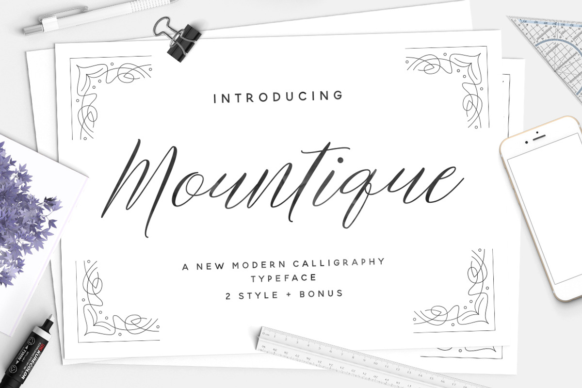 Mountique Typeface preview 3