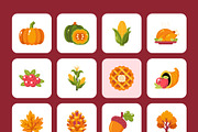 105 Thanksgiving Flat & Bundle Icons, an Emoji Icon by Prosymbols (Thumbnail 9 of 11)