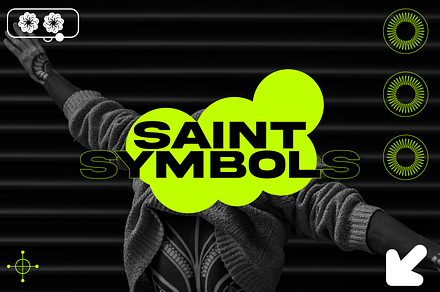 SAINTSYMBOLS - FONT, a Symbol Font by saintricchi