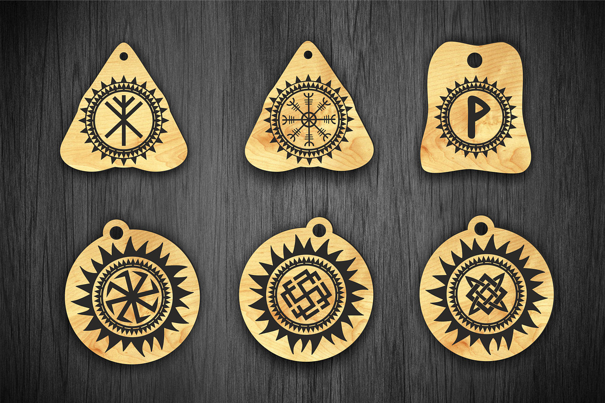 Rune amulets magic symbols svg, a Pattern Graphic by CncCutModel (Photo 3 of 3)
