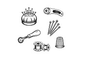Six essential sewing accessories, an Object Illustration by LogosDen (Thumbnail 1 of 3)