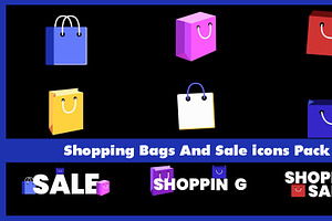 Shopping Bags Icons Premiere Pro, a Templates & Theme by FlashFXbox