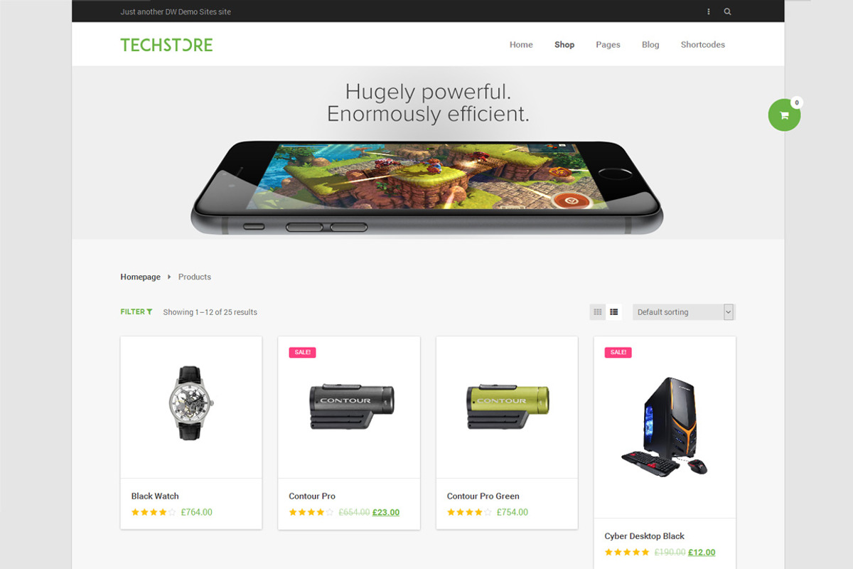 DW TechStore - WP eCommerce Theme, a WordPress Template by DesignWall (Photo 2 of 6)