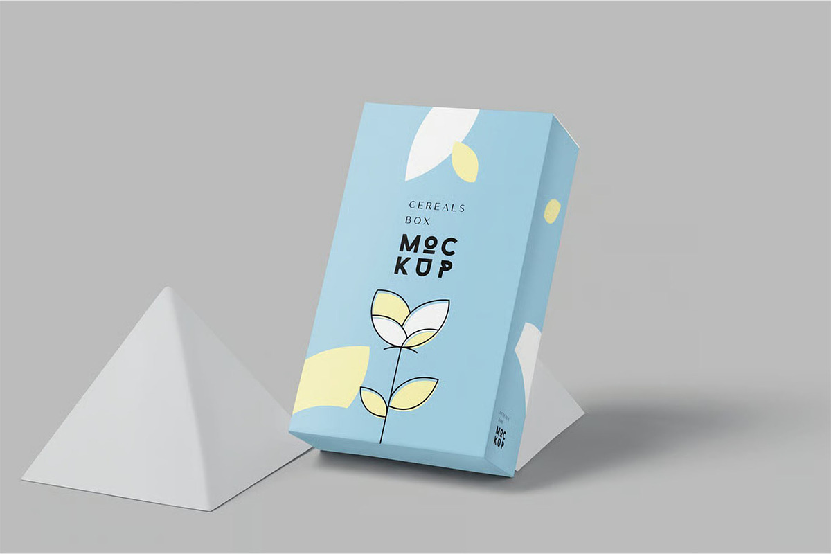 Cereals Box Mockup - Slim Size Box, a Packaging Mockup by megostudi0 (Photo 5 of 7)