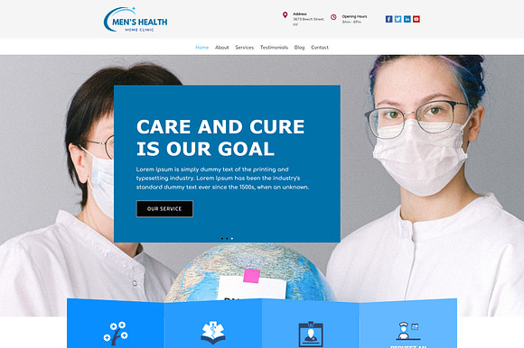 Men's Health WordPress Theme - Health & Medical Template preview 7