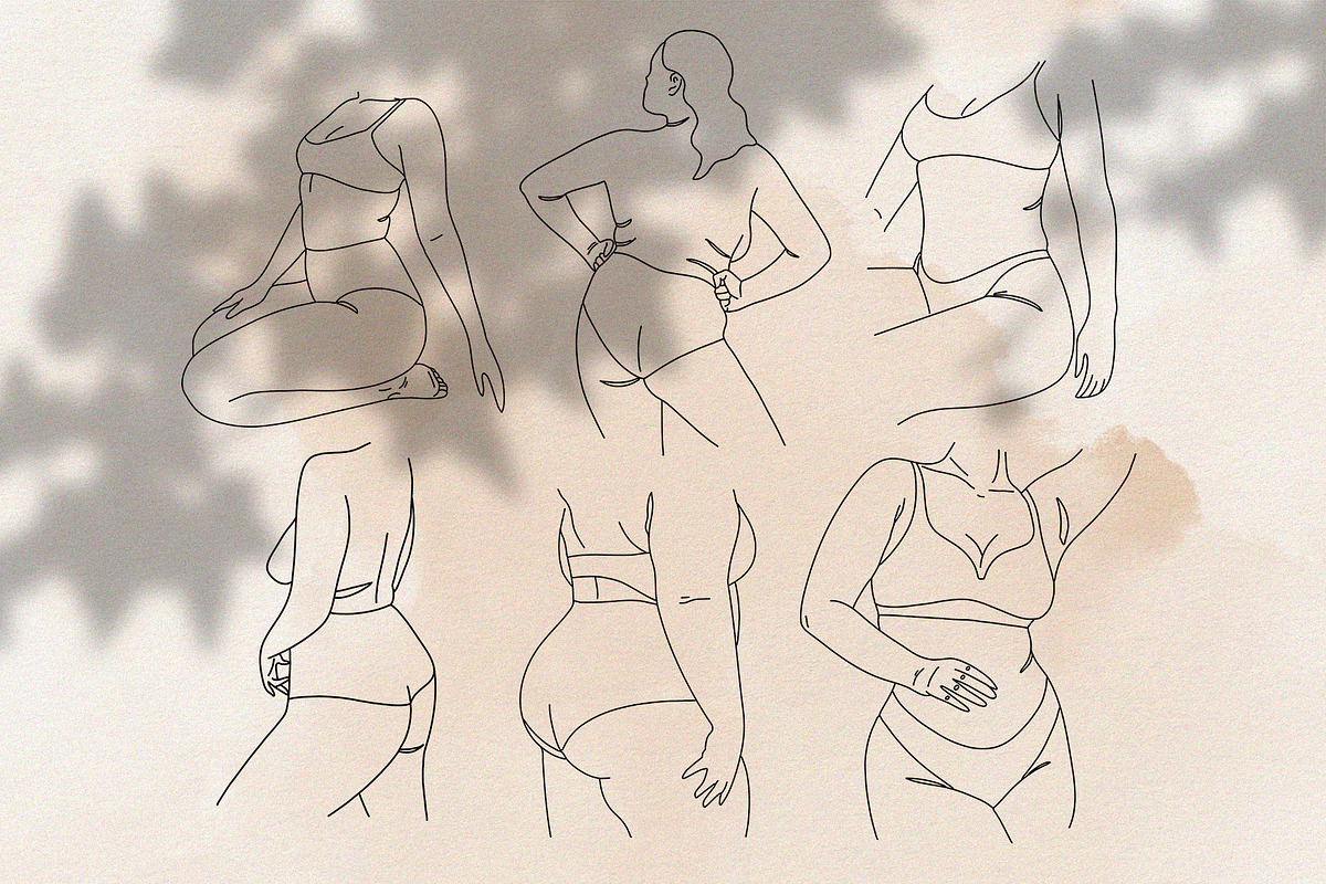 Curvy Bodies Clipart, a Person Illustration by Teresa Art Store (Photo 2 of 11)