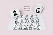 Career Alphabet - Dingbat Font, a Symbol Font by WADLEN (Thumbnail 6 of 7)