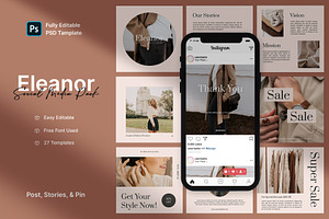 Eleanor - Fashion Social Media Pack
