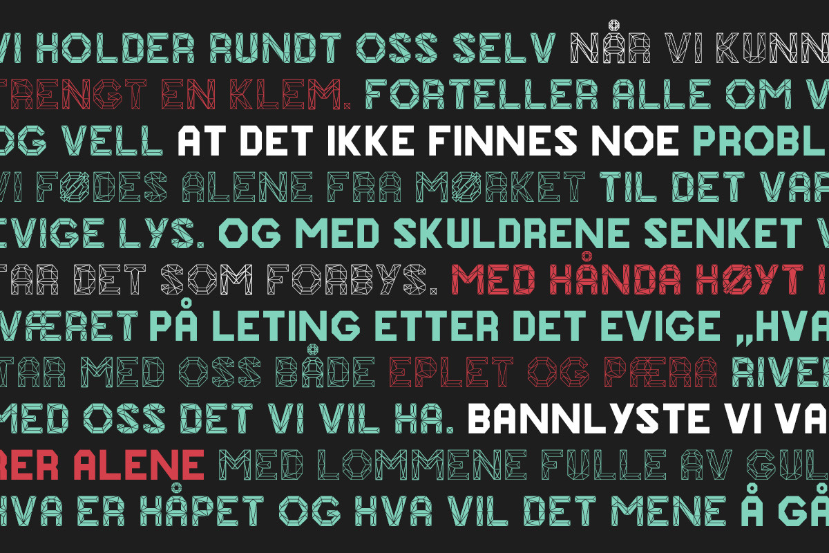 Onska - A Polygonal Display Font preview 6