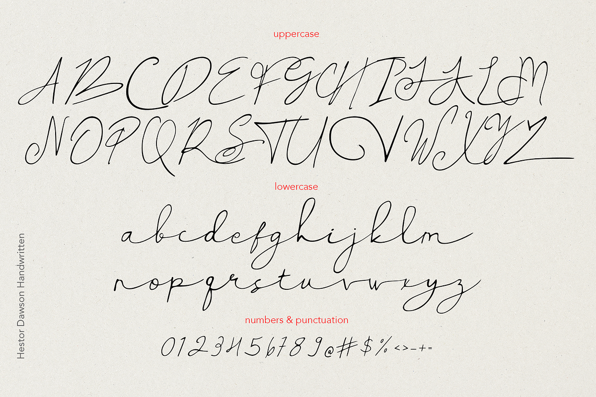 Hestor Dawson - Handwritten Font, a Handwritten Font by madeDeduk (Photo 6 of 10)