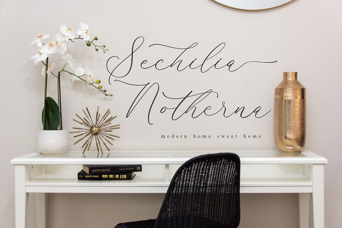 Harlyetta Mordila Luxury Calligraphy, a Script Font by Storytype Studio