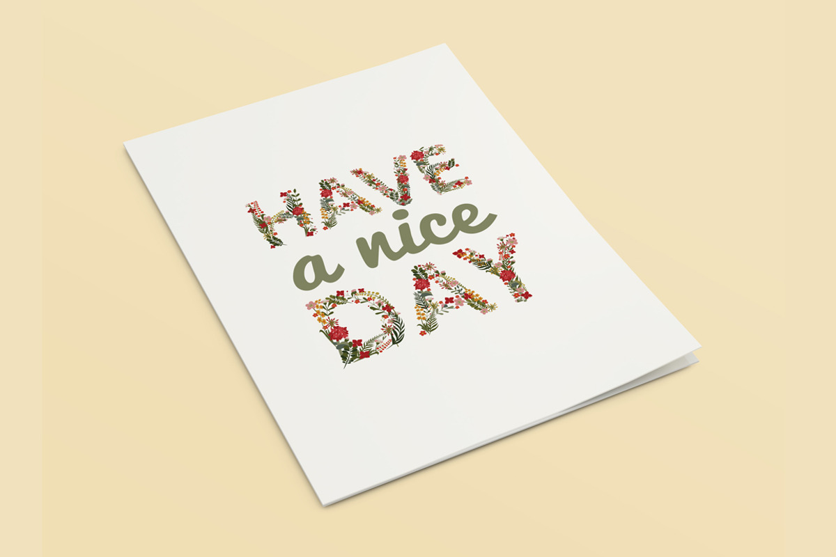 Cute Floral Alphabet, a Decorative Illustration by Feday (Photo 4 of 5)