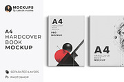 A4 Hardcover Book Mockup Back-Front, a Books & Magazine Mockup by Mockups by Carlos Viloria (Thumbnail 1 of 5)
