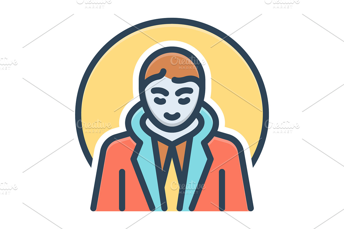 Person people color icon, a Duotone Icon by Creative priyanka