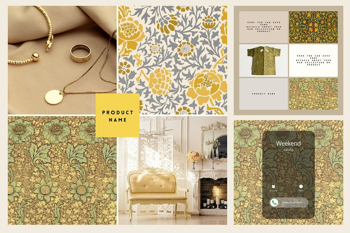 William Morris Seamless Patterns 5, a Pattern Graphic by ARTOZEN DIGITAL (Photo 3 of 19)