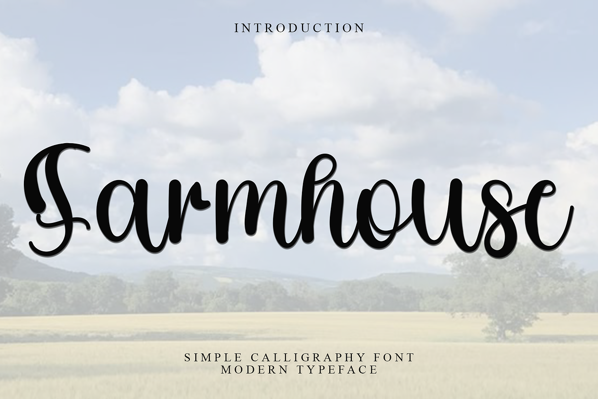Farmhouse, a Handwritten Font by InermediaSTUDIO (Photo 1 of 8)
