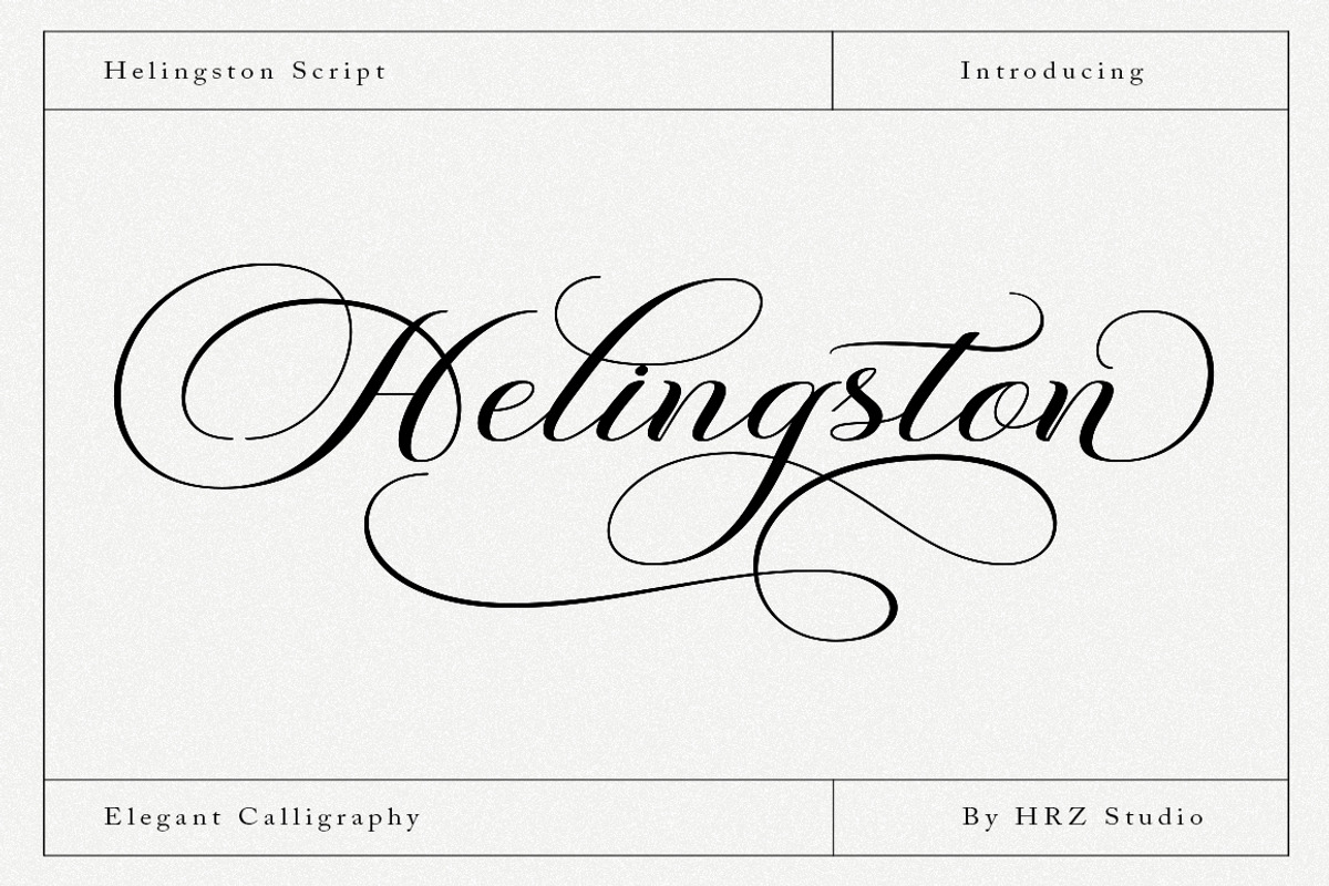 Helingston Script, a Script Font by Has_rizal (Photo 1 of 11)