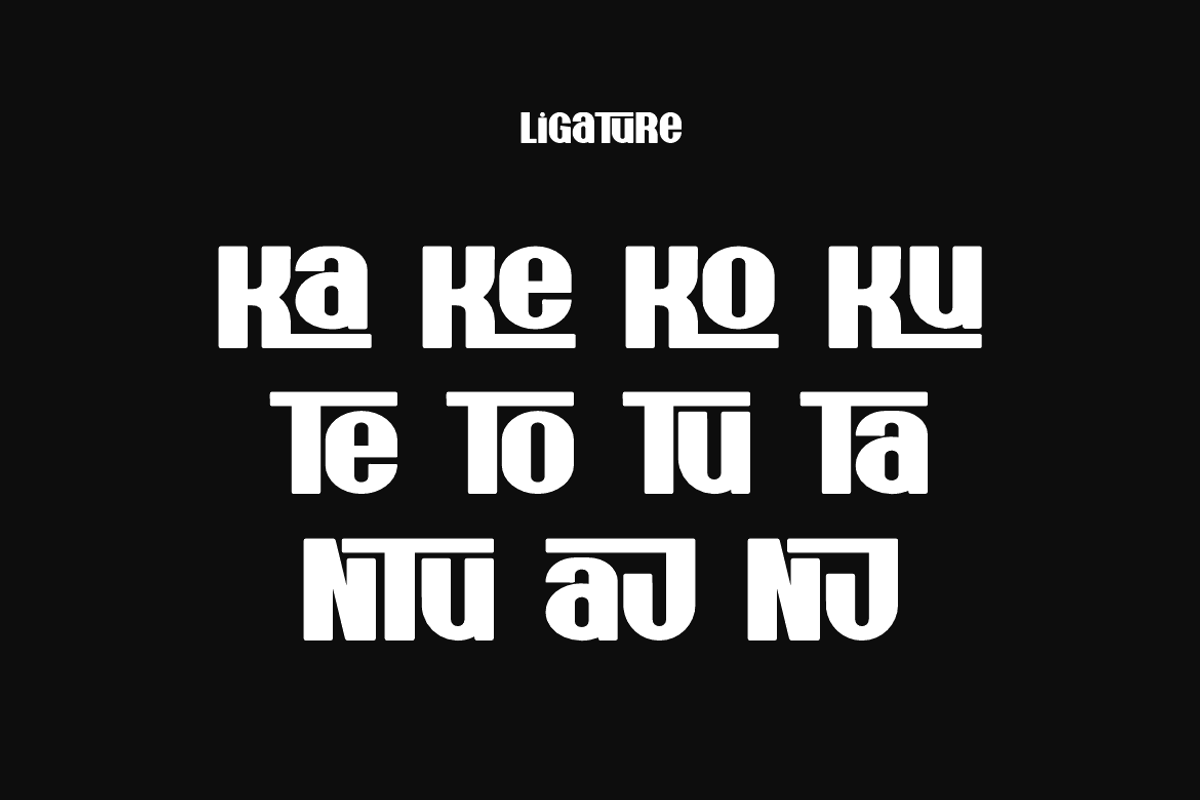 Montura Gantur - Block Font, a Sans Serif Font by Iqsiart Studio (Photo 6 of 7)