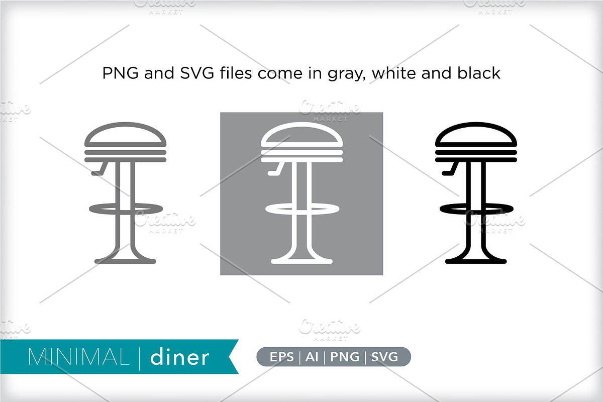Minimal diner icons, an Outline Icon by Picture Window (Photo 2 of 5)