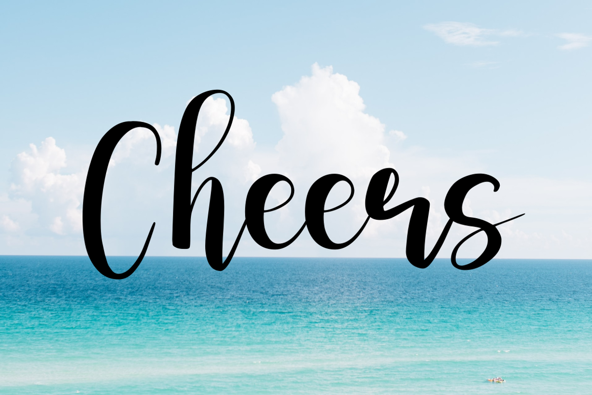 Blue Beach | Handwritten Font, a Script Font by Rissyletter Studio (Photo 8 of 8)