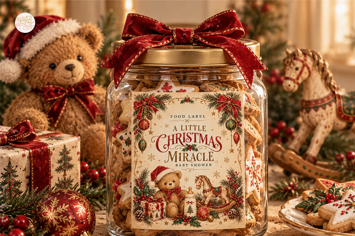 Christmas Baby Shower Bundle Canva, a Marketing Template by KennedyStudio (Photo 13 of 22)